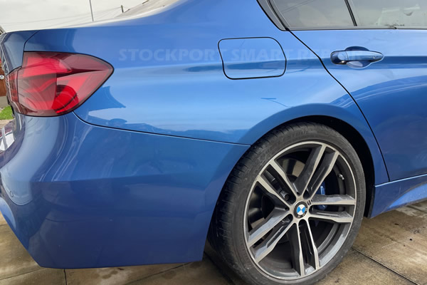 rear bumper scuff after repair - Stockport Smart Repair Gallery