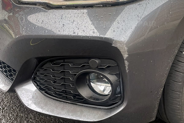 front bumper scuff before painting - Stockport Smart Repair Gallery